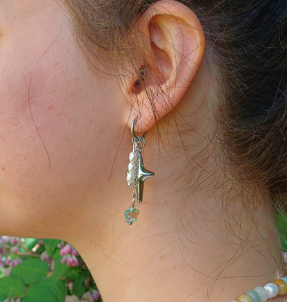 Boucles d'oreilles — Blue Star