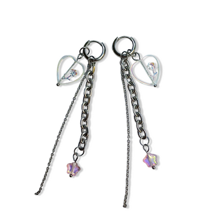 Boucles d'oreilles — Coeur enchaîné