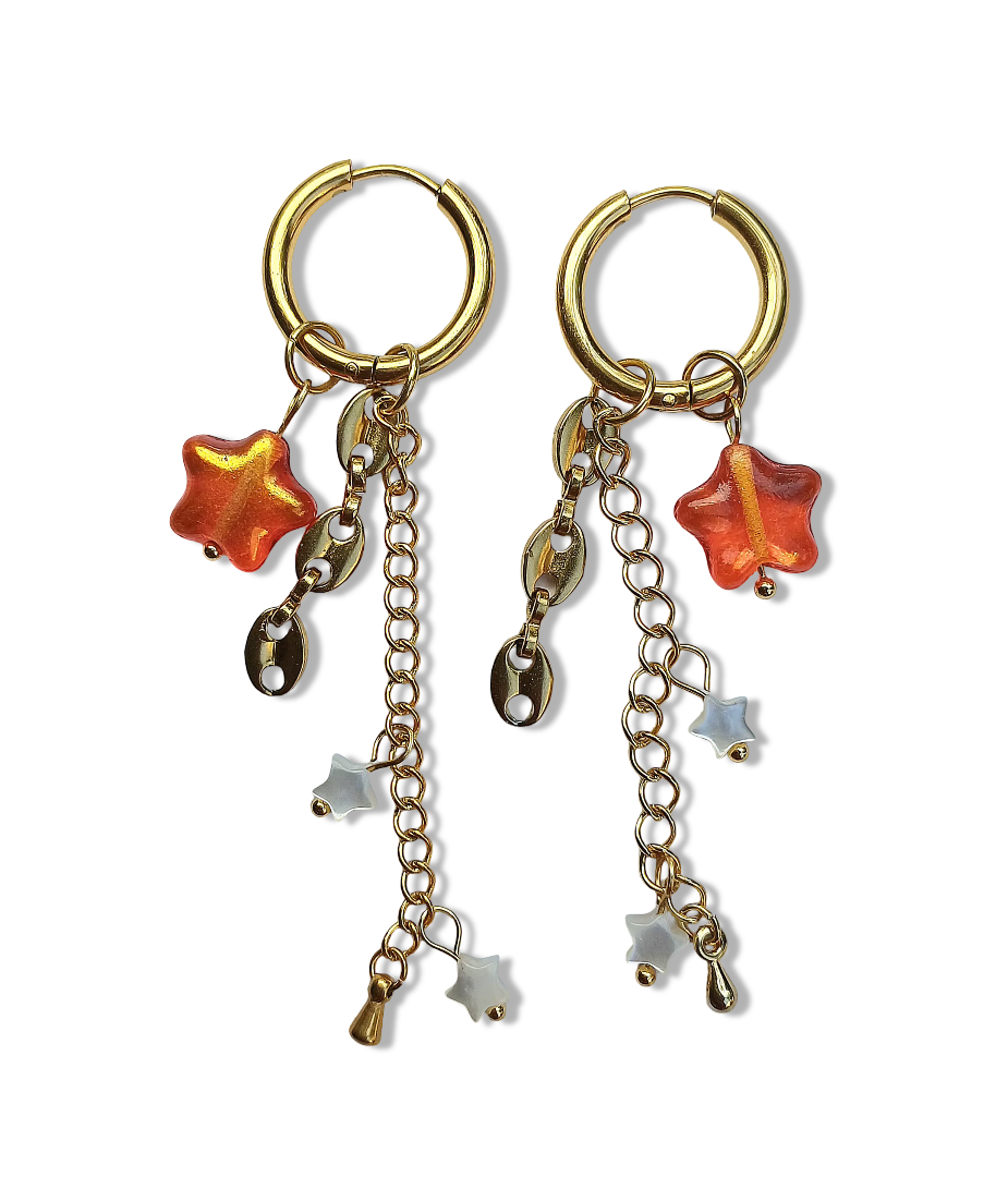 Boucles d'oreilles — Etoile filante
